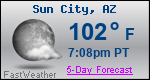 Weather Forecast for Sun City, AZ