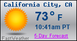 Weather Forecast for California City, CA