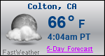 Weather Forecast for Colton, CA