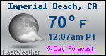 Weather Forecast for Imperial Beach, CA