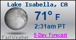 Weather Forecast for Lake Isabella, CA