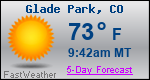 Weather Forecast for Glade Park, CO