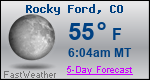 Weather Forecast for Rocky Ford, CO