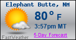 Weather Forecast for Elephant Butte, NM