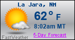 Weather Forecast for La Jara, NM