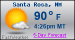 Weather Forecast for Santa Rosa, NM