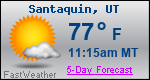 Weather Forecast for Santaquin, UT