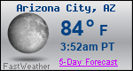 Weather Forecast for Arizona City, AZ