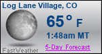 Weather Forecast for Log Lane Village, CO