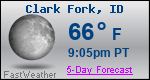 Weather Forecast for Clark Fork, ID
