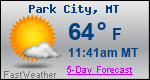 Weather Forecast for Park City, MT