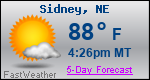 Weather Forecast for Sidney, NE