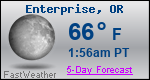 Weather Forecast for Enterprise, OR