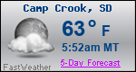 Weather Forecast for Camp Crook, SD
