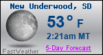 Weather Forecast for New Underwood, SD