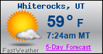 Weather Forecast for Whiterocks, UT