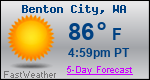 Weather Forecast for Benton City, WA