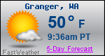 Weather Forecast for Granger, WA