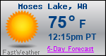 Weather Forecast for Moses Lake, WA