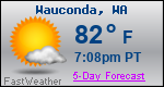 Weather Forecast for Wauconda, WA