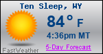 Weather Forecast for Ten Sleep, WY