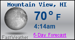 Weather Forecast for Mountain View, HI