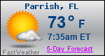Weather Forecast for Parrish, FL