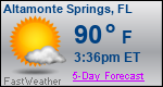 Weather Forecast for Altamonte Springs, FL
