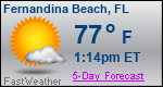 Weather Forecast for Fernandina Beach, FL