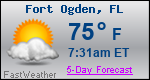 Weather Forecast for Fort Ogden, FL