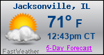 Weather Forecast for Jacksonville, IL