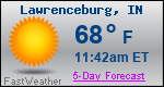 Weather Forecast for Lawrenceburg, IN