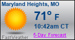 Weather Forecast for Maryland Heights, MO