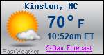 Weather Forecast for Kinston, NC