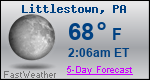Weather Forecast for Littlestown, PA