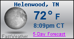 Weather Forecast for Helenwood, TN