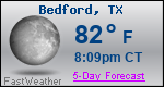 Weather Forecast for Bedford, TX