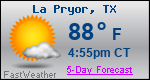 Weather Forecast for La Pryor, TX