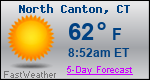 Weather Forecast for North Canton, CT