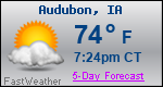 Weather Forecast for Audubon, IA