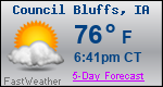 Weather Forecast for Council Bluffs, IA