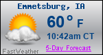 Weather Forecast for Emmetsburg, IA