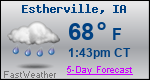 Weather Forecast for Estherville, IA