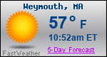Weather Forecast for Weymouth, MA