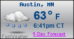 Weather Forecast for Austin, MN