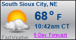 Weather Forecast for South Sioux City, NE