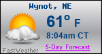 Weather Forecast for Wynot, NE