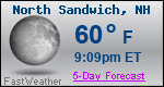 Weather Forecast for North Sandwich, NH