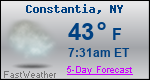 Weather Forecast for Constantia, NY