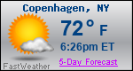Weather Forecast for Copenhagen, NY